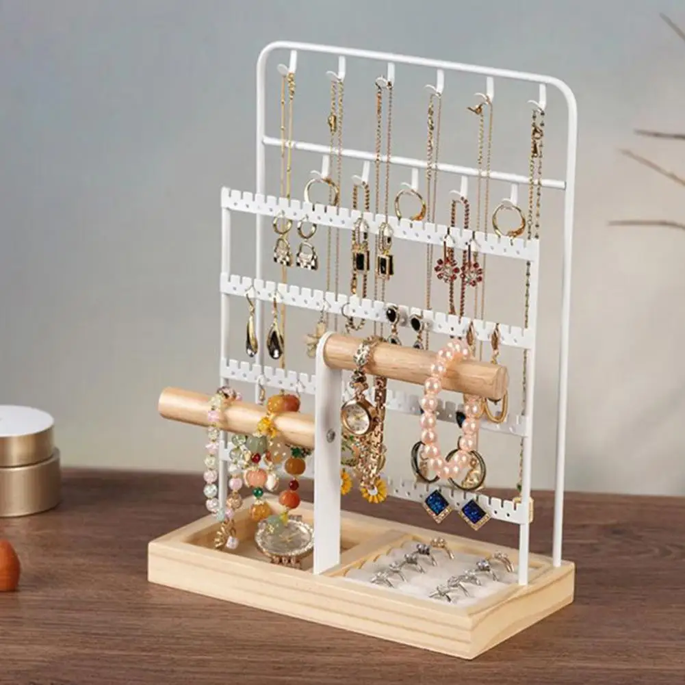 Jewelry Rack Multi Tiers Stable Earrings Rings Necklaces Bracelets Display Holder Shop Showcase Jewelry Organizer Display Stand
