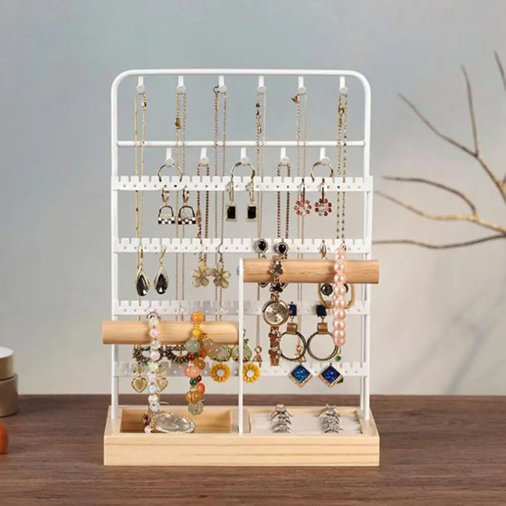 Jewelry Rack Multi Tiers Stable Earrings Rings Necklaces Bracelets Display Holder Shop Showcase Jewelry Organizer Display Stand