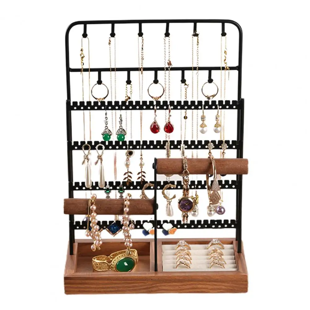 Jewelry Rack Multi Tiers Stable Earrings Rings Necklaces Bracelets Display Holder Shop Showcase Jewelry Organizer Display Stand