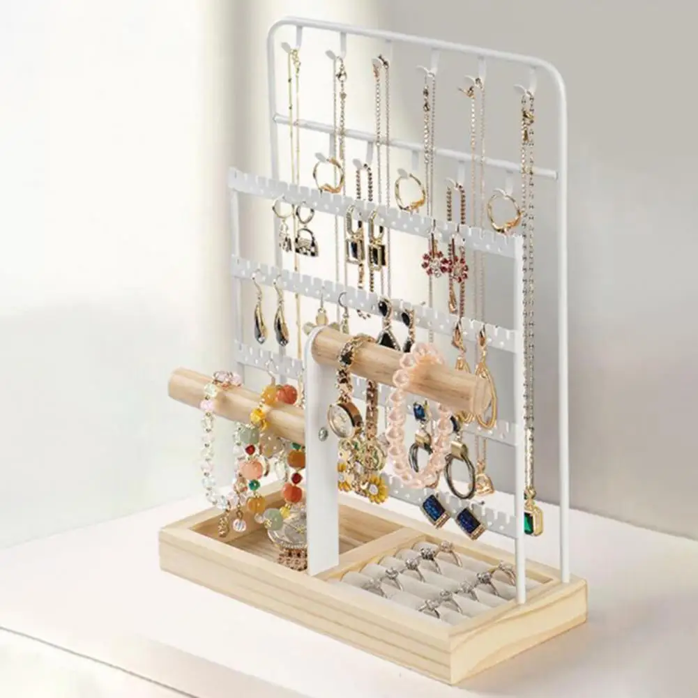 Jewelry Rack Multi Tiers Stable Earrings Rings Necklaces Bracelets Display Holder Shop Showcase Jewelry Organizer Display Stand
