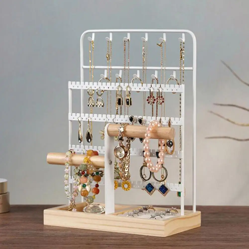 Jewelry Rack Multi Tiers Stable Earrings Rings Necklaces Bracelets Display Holder Shop Showcase Jewelry Organizer Display Stand