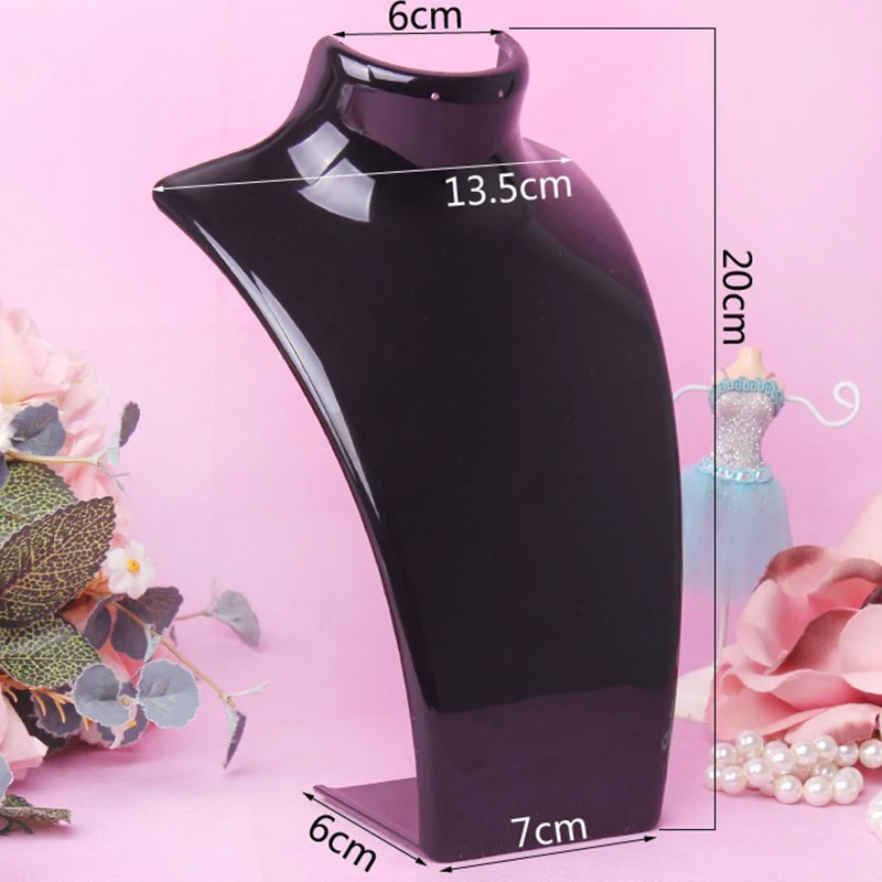 Plastic Mannequin Necklace Display Bust Stand Holder Jewellry Mannequin Bust Rack for Necklaces Pendant Earrings Display Shelf