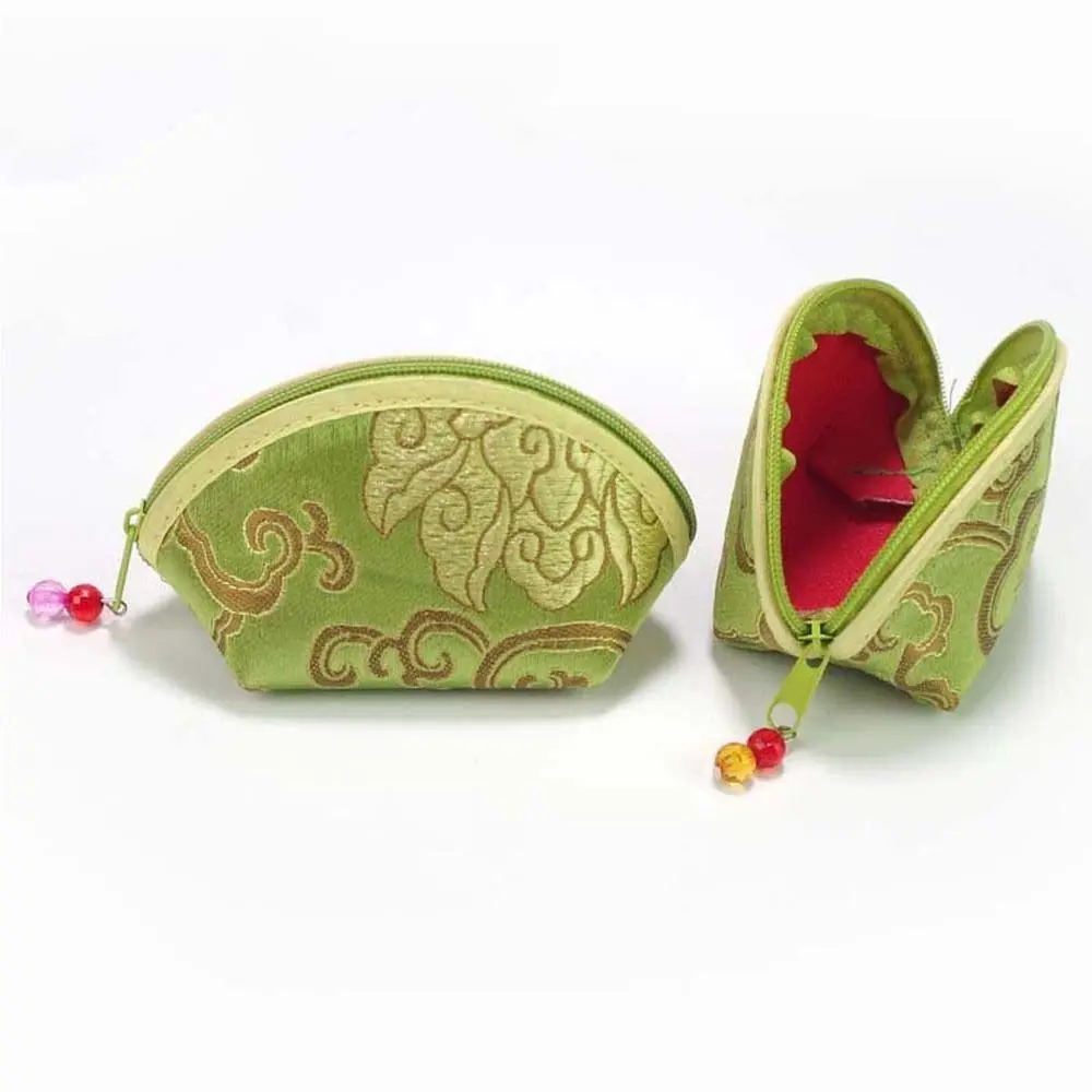 Chinese Style Purse Pouch Zip Women Jewelry Storage Bag Multi-color Embroidery Cloth Jewelry Pouch Jewelry Container