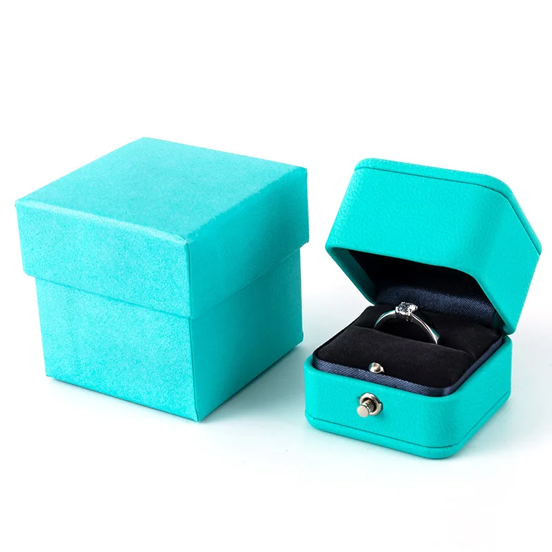 European Romantic Style Jewelry Pendant Case Engagement Wedding Ring Box Jewellery Packaging Display Storage Boxes