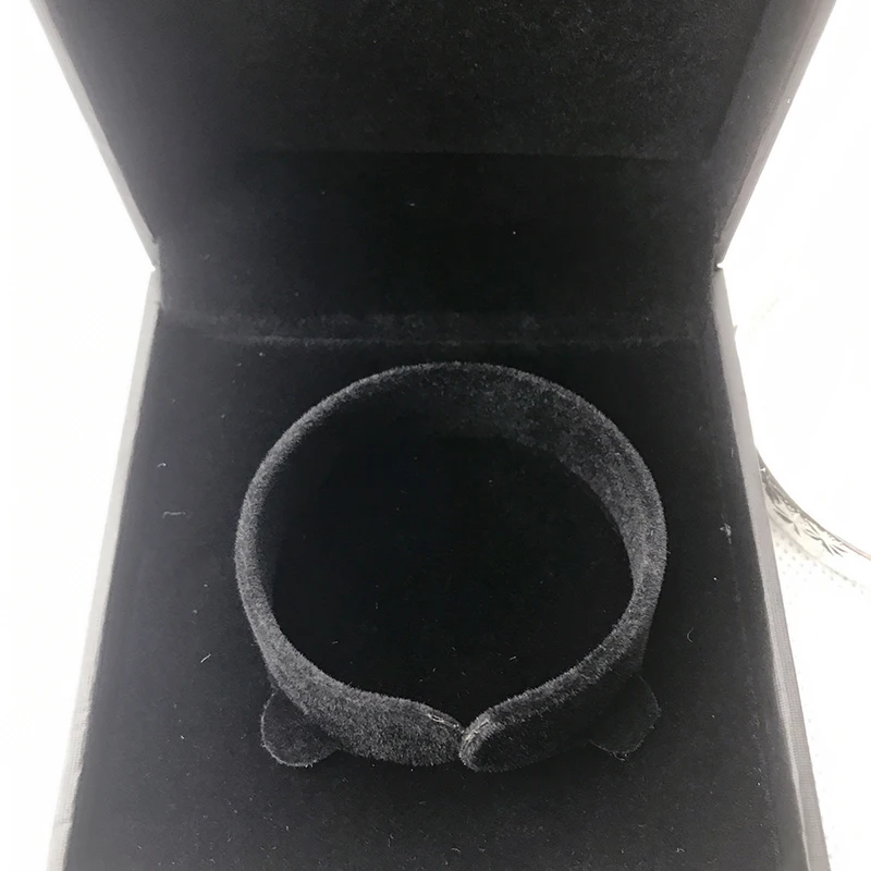 1 Vintage Black Leatherette Paper Jewelry Display Box 5 Style Ring Pendant Bangle Bracelet Pendant Storage & Package Stand Case