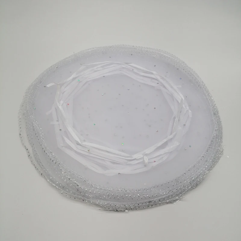 100pcs Diameter 25cm/35cm/40cm Round Drawstring Organza Jewelry Bags Jewellery Bag Jewelry Pouches Jewelry Packaging Display Bag