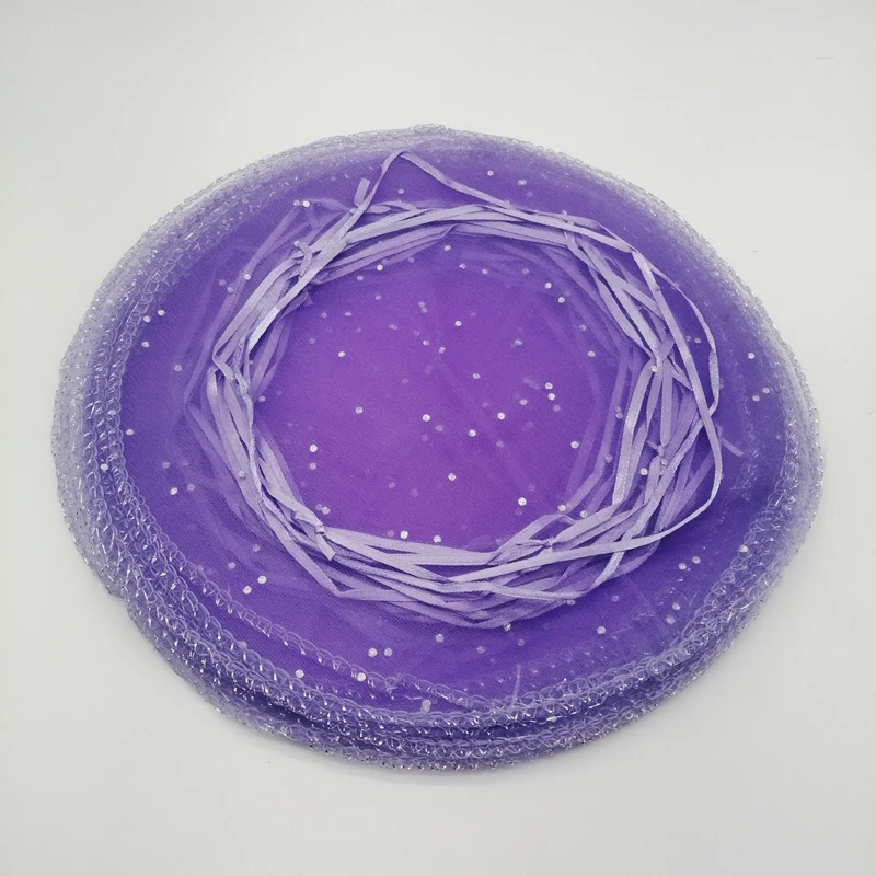 100pcs Diameter 25cm/35cm/40cm Round Drawstring Organza Jewelry Bags Jewellery Bag Jewelry Pouches Jewelry Packaging Display Bag