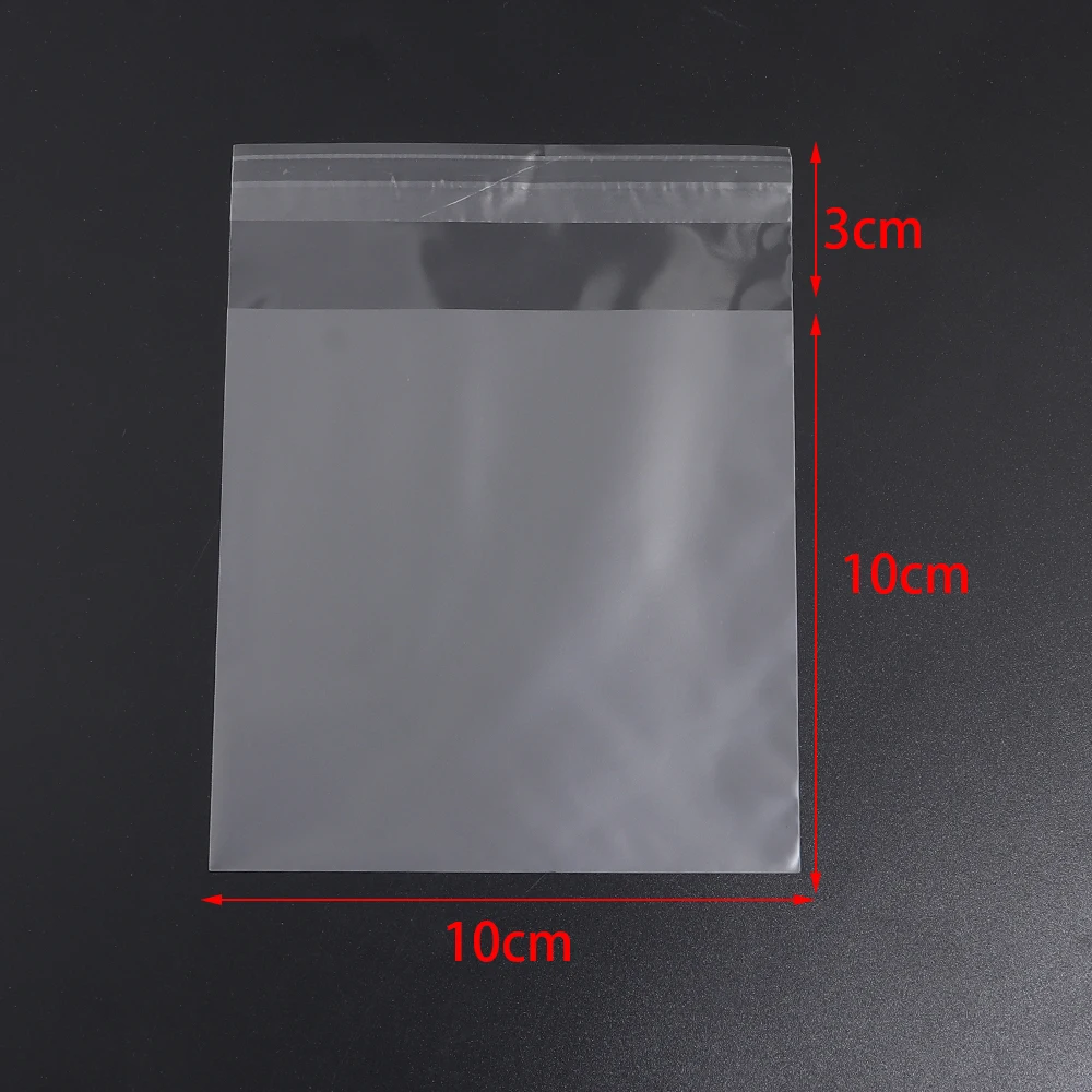 100pcs/lot Transparent Self Adhesive Seal Bags OPP Plastic Cellophane Bags Gifts Bag & Pouch Jewelry Packaging Cookie Candy Bags