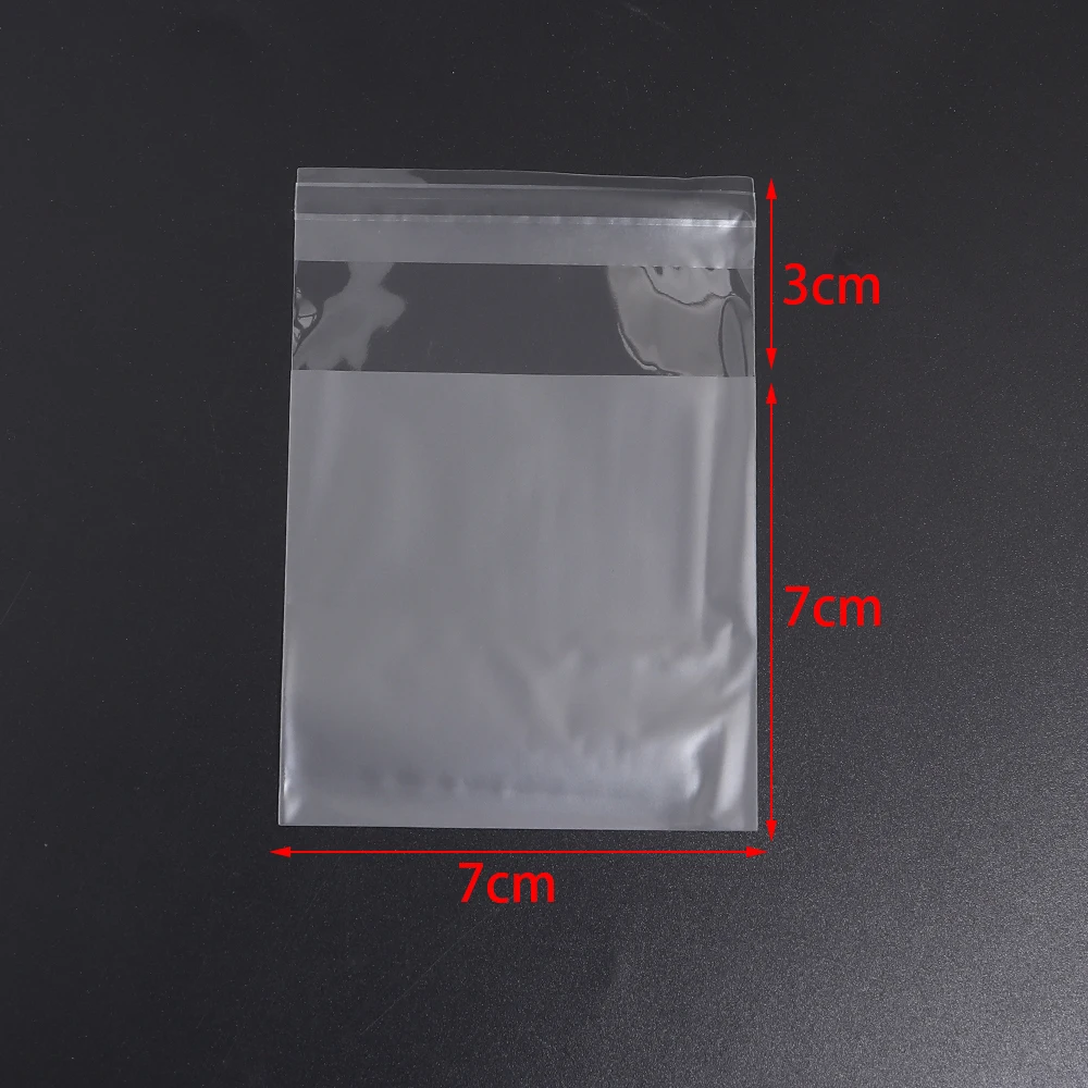 100pcs/lot Transparent Self Adhesive Seal Bags OPP Plastic Cellophane Bags Gifts Bag & Pouch Jewelry Packaging Cookie Candy Bags