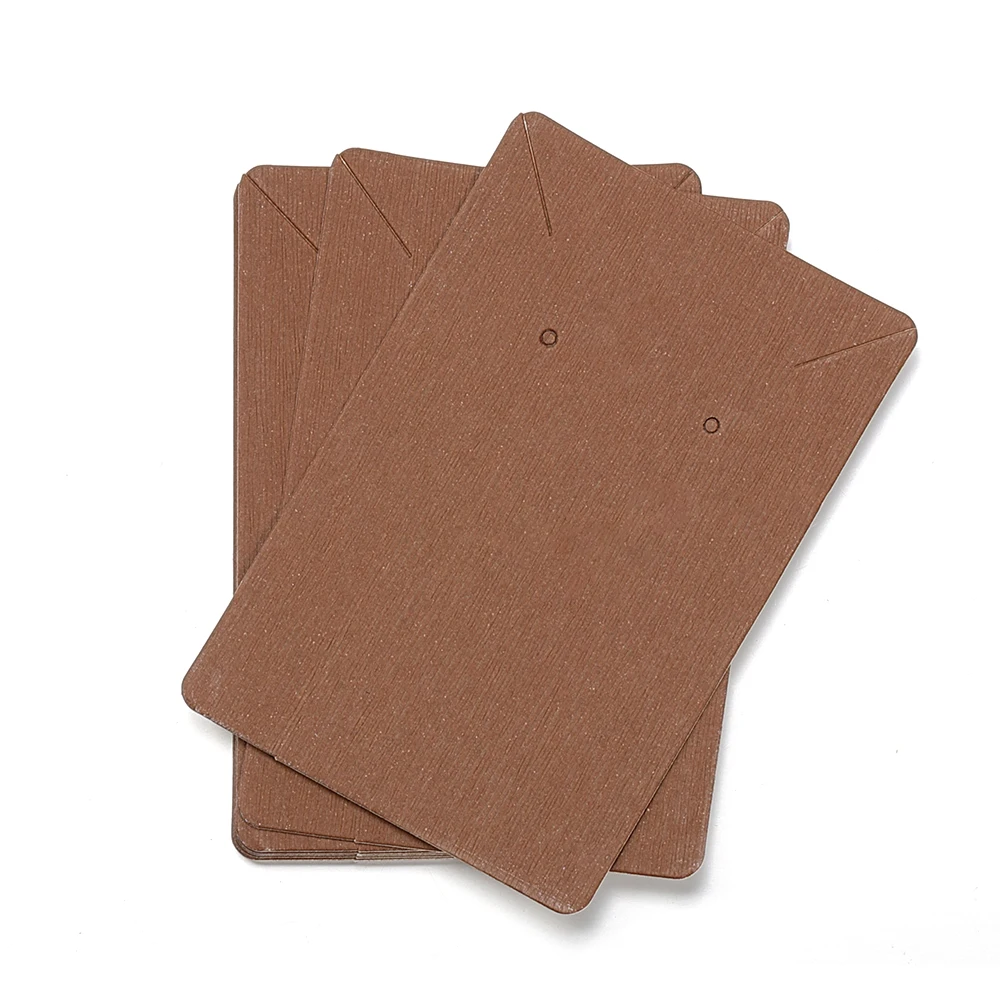 50pcs/lot 6x9cm Kraft Paper Card Earrings Necklaces Display Cards
