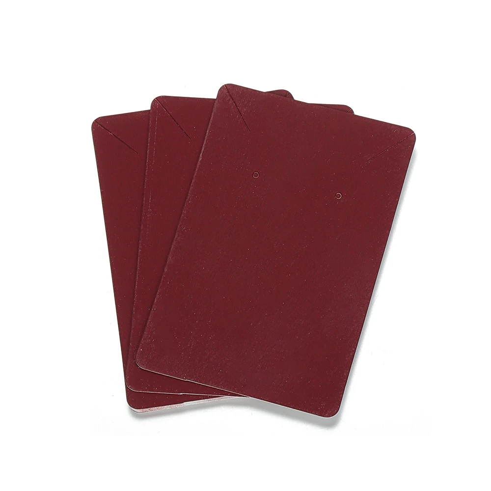50pcs/lot 6x9cm Kraft Paper Card Earrings Necklaces Display Cards