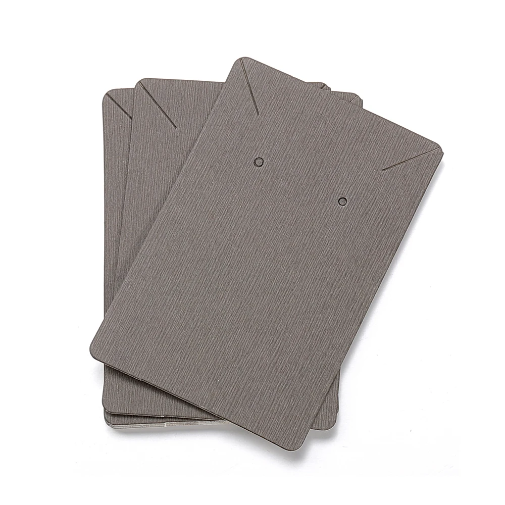 50pcs/lot 6x9cm Kraft Paper Card Earrings Necklaces Display Cards