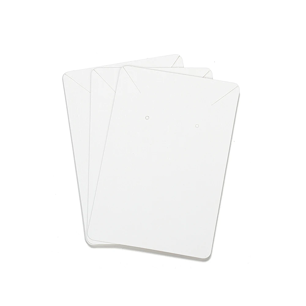 50pcs/lot 6x9cm Kraft Paper Card Earrings Necklaces Display Cards