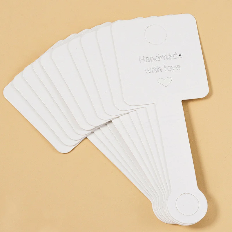 50pcs Jewelry Card Set, Paper Necklace/Hair Accessory Display Label Card, Jewelry Display Card