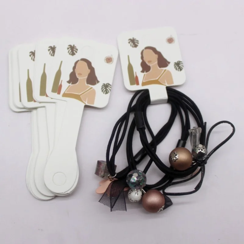 50pcs Jewelry Card Set, Paper Necklace/Hair Accessory Display Label Card, Jewelry Display Card