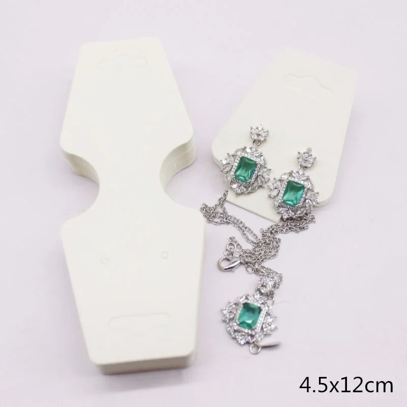 50pcs Jewelry Card Set, Paper Necklace/Hair Accessory Display Label Card, Jewelry Display Card