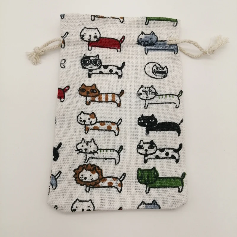 10pcs Cotton Cloth Bag Packaging Bags for Business Shipping Cloth Jute Bag Small Linen Pouch Hessian Burlap Drawstring Gift Bags