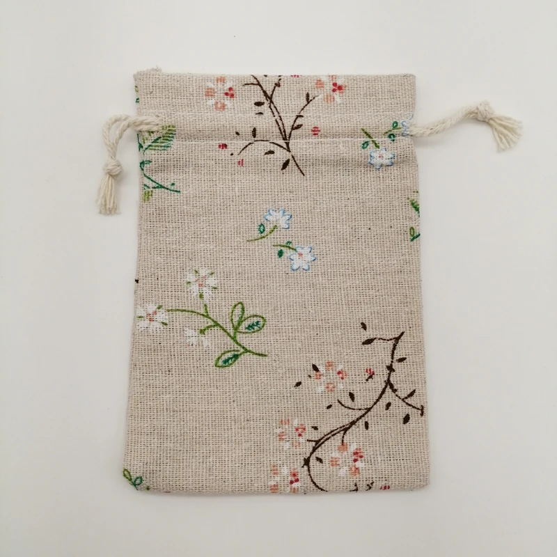 10pcs Cotton Cloth Bag Packaging Bags for Business Shipping Cloth Jute Bag Small Linen Pouch Hessian Burlap Drawstring Gift Bags