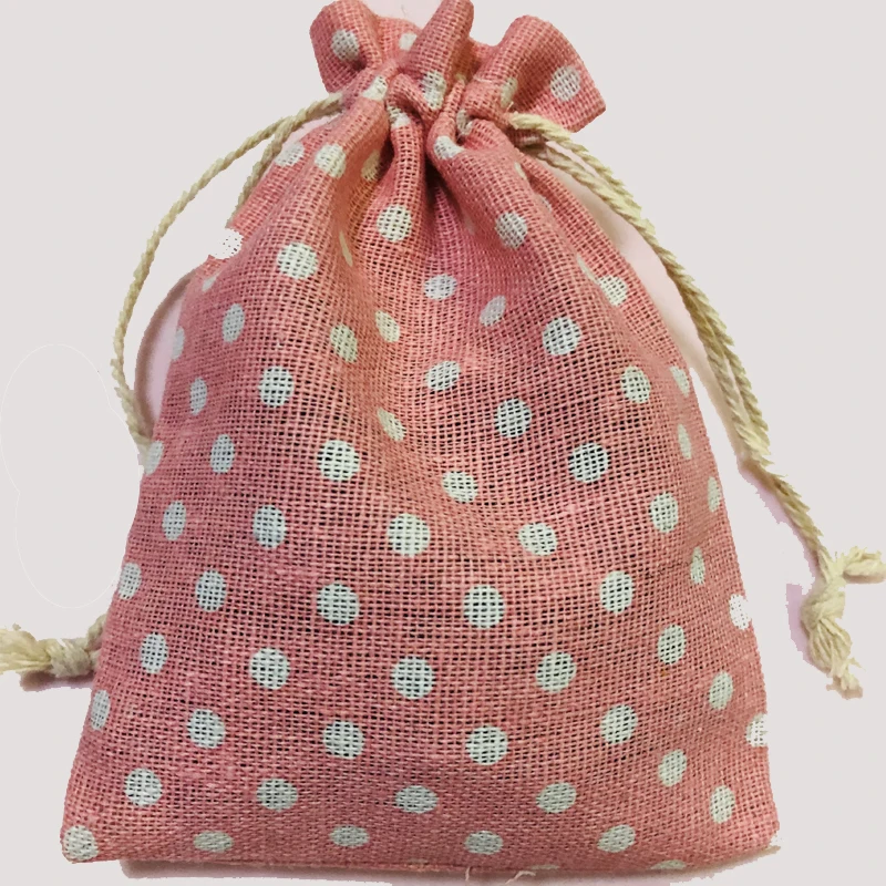 10pcs Cotton Cloth Bag Packaging Bags for Business Shipping Cloth Jute Bag Small Linen Pouch Hessian Burlap Drawstring Gift Bags
