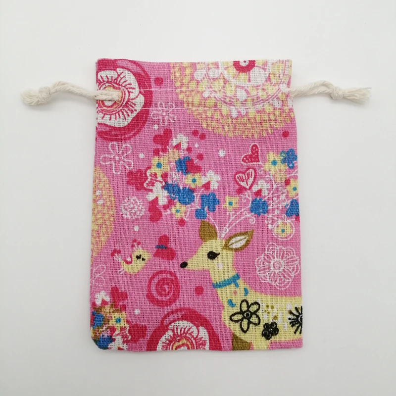 10pcs Cotton Cloth Bag Packaging Bags for Business Shipping Cloth Jute Bag Small Linen Pouch Hessian Burlap Drawstring Gift Bags