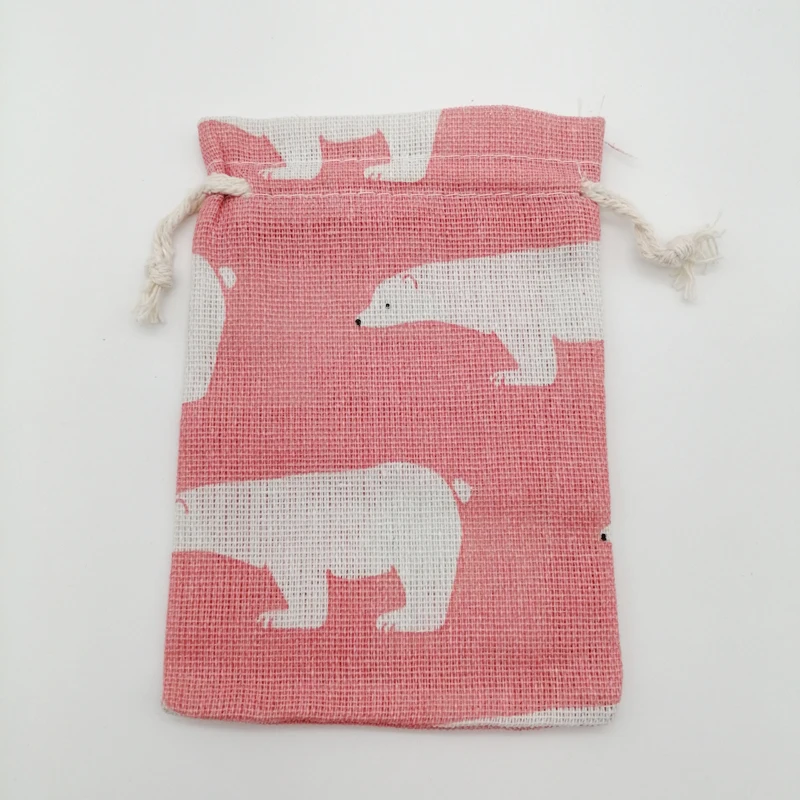 10pcs Cotton Cloth Bag Packaging Bags for Business Shipping Cloth Jute Bag Small Linen Pouch Hessian Burlap Drawstring Gift Bags