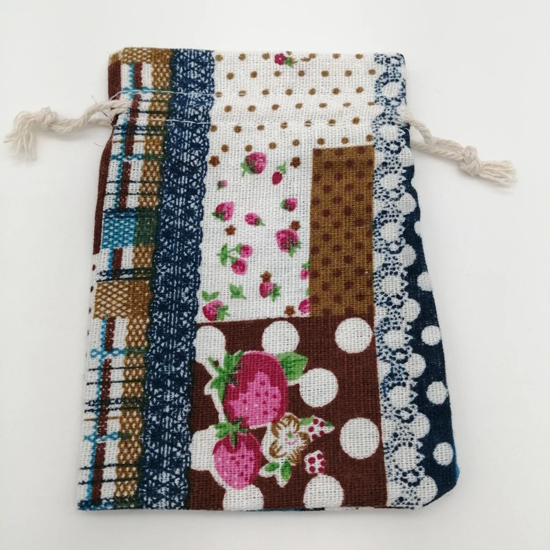 10pcs Cotton Cloth Bag Packaging Bags for Business Shipping Cloth Jute Bag Small Linen Pouch Hessian Burlap Drawstring Gift Bags