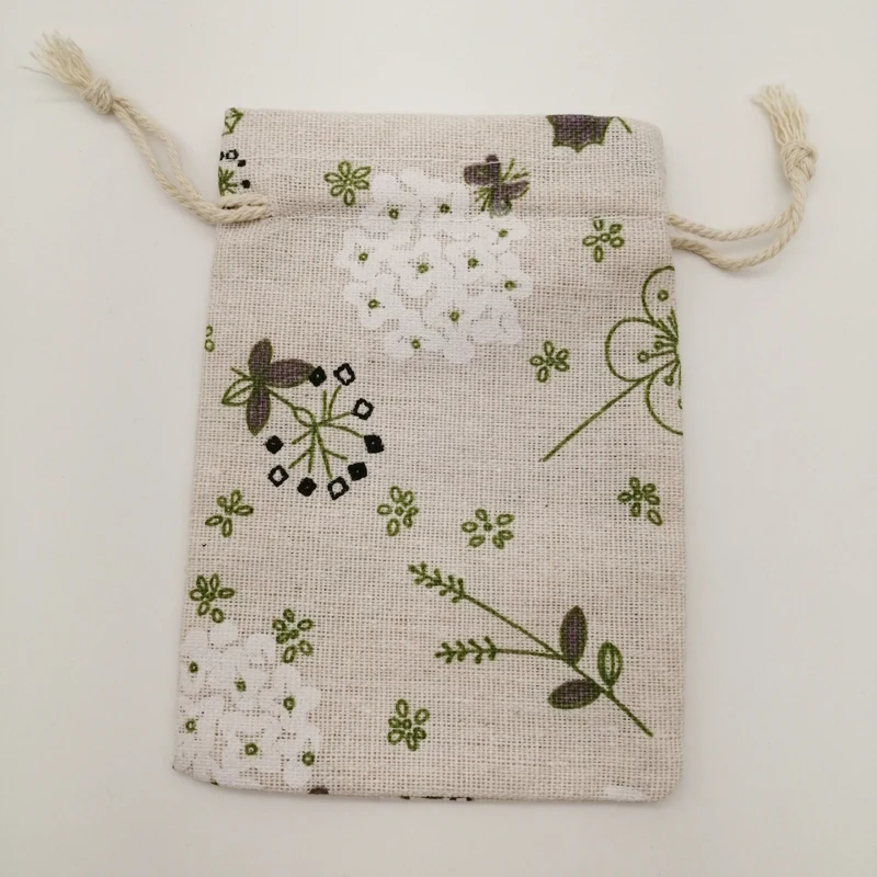 10pcs Cotton Cloth Bag Packaging Bags for Business Shipping Cloth Jute Bag Small Linen Pouch Hessian Burlap Drawstring Gift Bags
