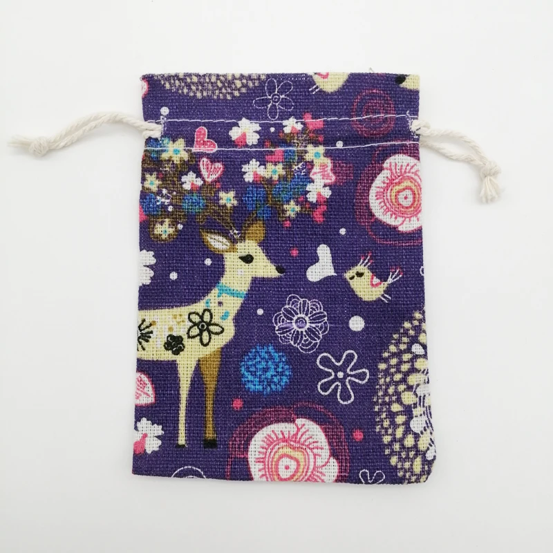 10pcs Cotton Cloth Bag Packaging Bags for Business Shipping Cloth Jute Bag Small Linen Pouch Hessian Burlap Drawstring Gift Bags