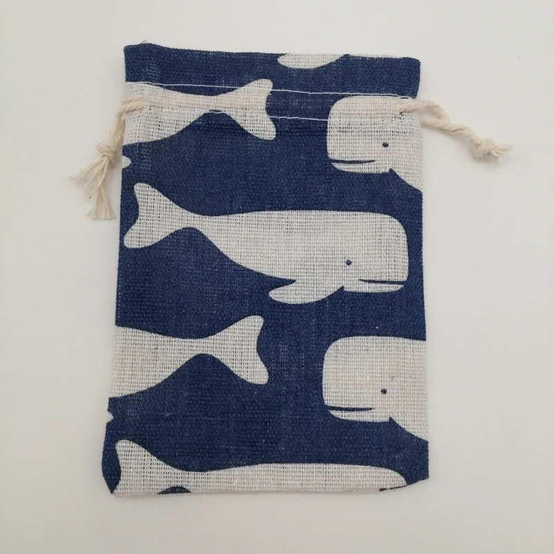 10pcs Cotton Cloth Bag Packaging Bags for Business Shipping Cloth Jute Bag Small Linen Pouch Hessian Burlap Drawstring Gift Bags