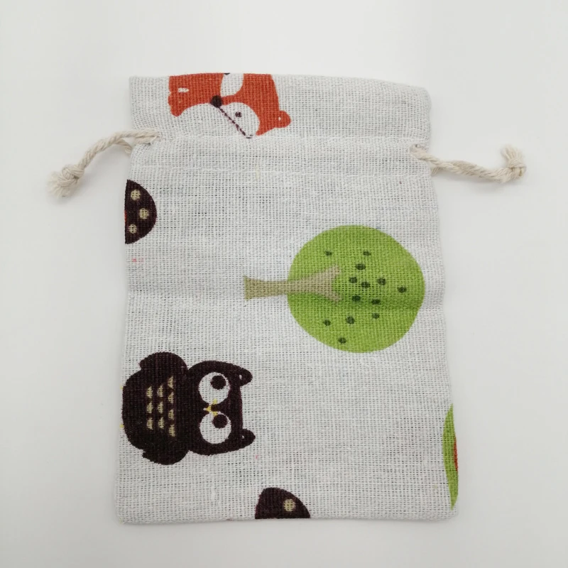 10pcs Cotton Cloth Bag Packaging Bags for Business Shipping Cloth Jute Bag Small Linen Pouch Hessian Burlap Drawstring Gift Bags