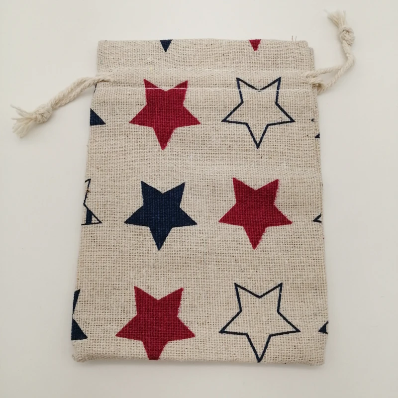 10pcs Cotton Cloth Bag Packaging Bags for Business Shipping Cloth Jute Bag Small Linen Pouch Hessian Burlap Drawstring Gift Bags