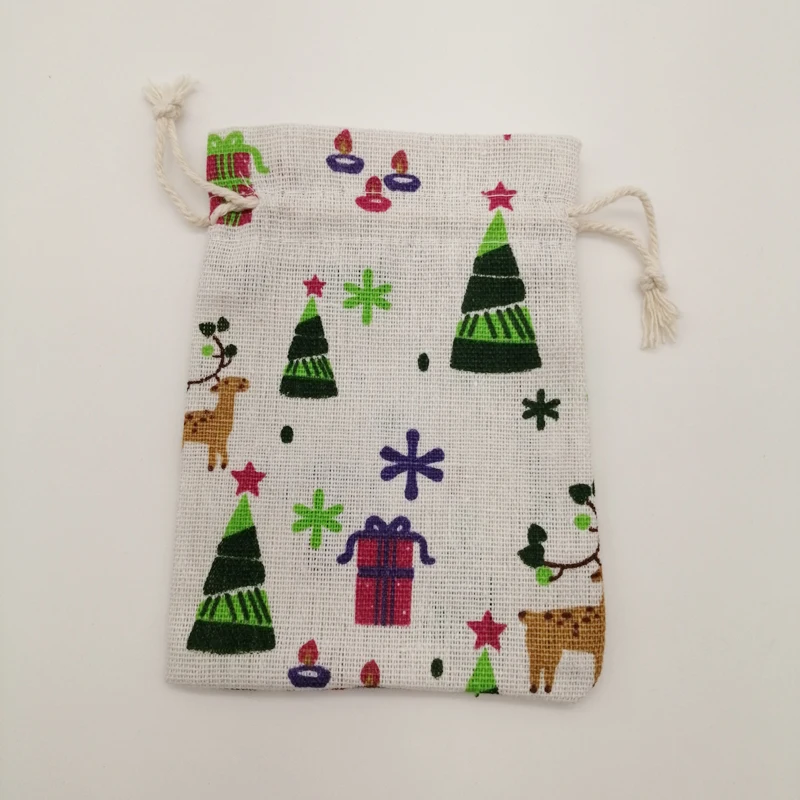 10pcs Cotton Cloth Bag Packaging Bags for Business Shipping Cloth Jute Bag Small Linen Pouch Hessian Burlap Drawstring Gift Bags