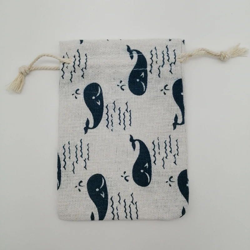 10pcs Cotton Cloth Bag Packaging Bags for Business Shipping Cloth Jute Bag Small Linen Pouch Hessian Burlap Drawstring Gift Bags