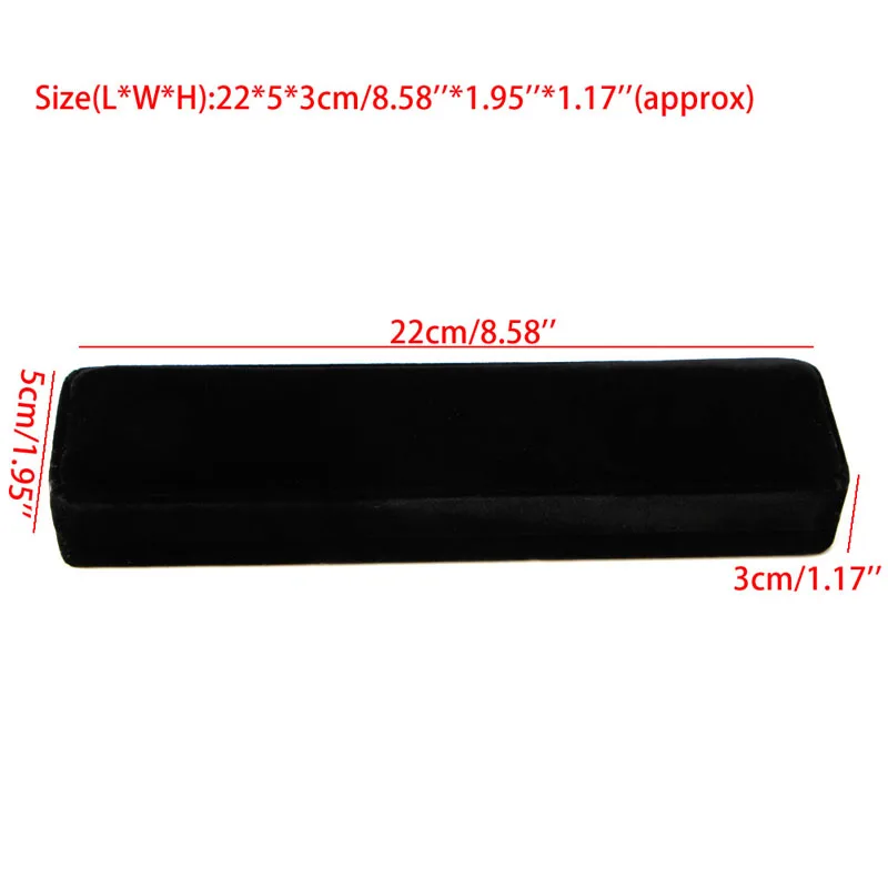 Black Jewelry Box Long Pearl Necklace Bracelet Box Engagement Wedding Gift Jewellery Storage Presentation Boxes
