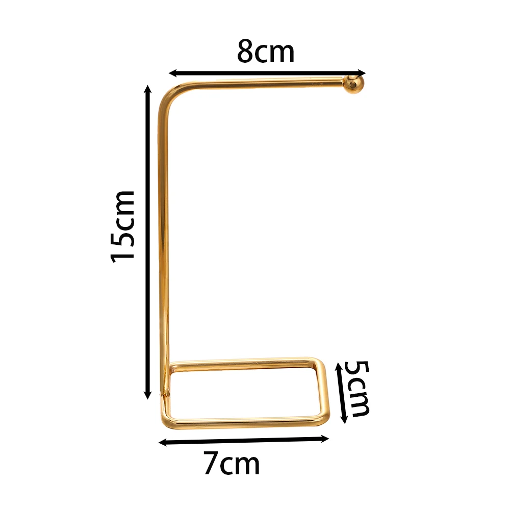 Metal Gold T-shaped Earrings Ring Necklace Watch Jewelry Shelf Jewelry Stand Counter Pendant Jewelry Organizer Display Stand