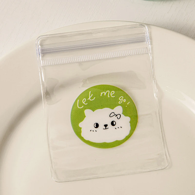 20Pcs Transparent PVC Jewelry Pouches Bags Anti-Oxidation Cute Storage Bag for Earrings Necklace Bracelet Display Packaging Bag