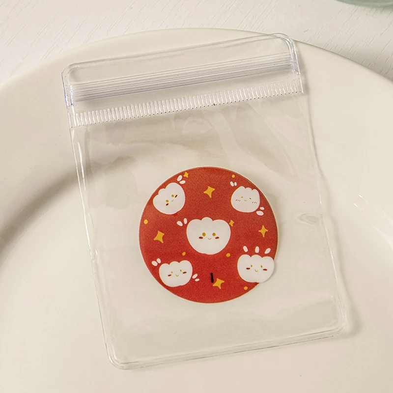 20Pcs Transparent PVC Jewelry Pouches Bags Anti-Oxidation Cute Storage Bag for Earrings Necklace Bracelet Display Packaging Bag