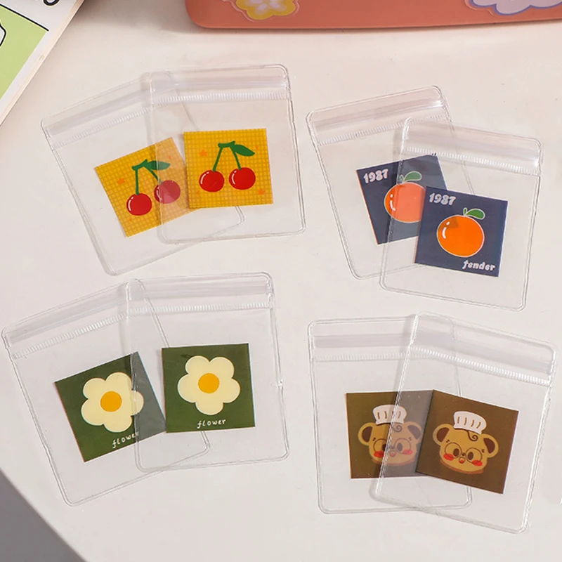 20Pcs Transparent PVC Jewelry Pouches Bags Anti-Oxidation Cute Storage Bag for Earrings Necklace Bracelet Display Packaging Bag