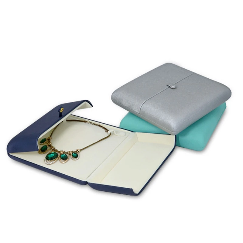 Luxury Velvet Jewellery Set Box with Buckle Earring Pendant Ring Pearl Necklace Jewelry Ornaments Storage Display Cases