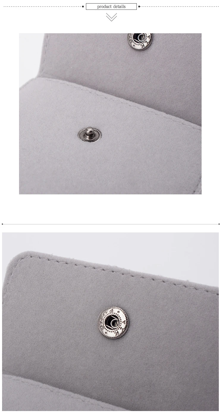 Luxury Velvet Gift Jewelry Pouch for Ring Necklace Earring Bracelet Packaging Wholesale Envelope Storage Bag with Snap Organizer
