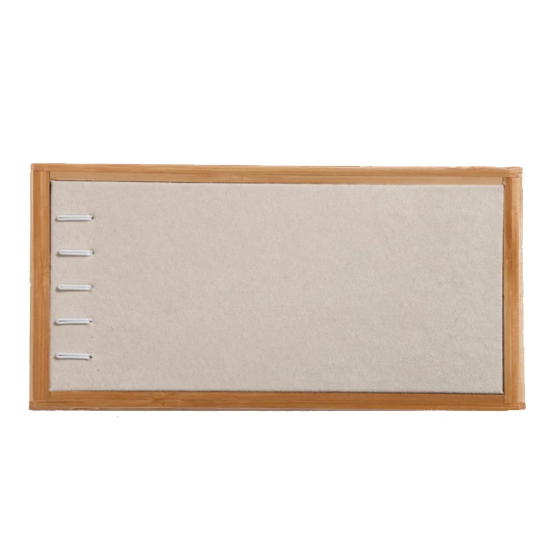 Organizer Jewelry Storage Bamboo Velvet Set Jewelry Display Tray Ring Box Earrings Necklaces Bracelets Pendants Display