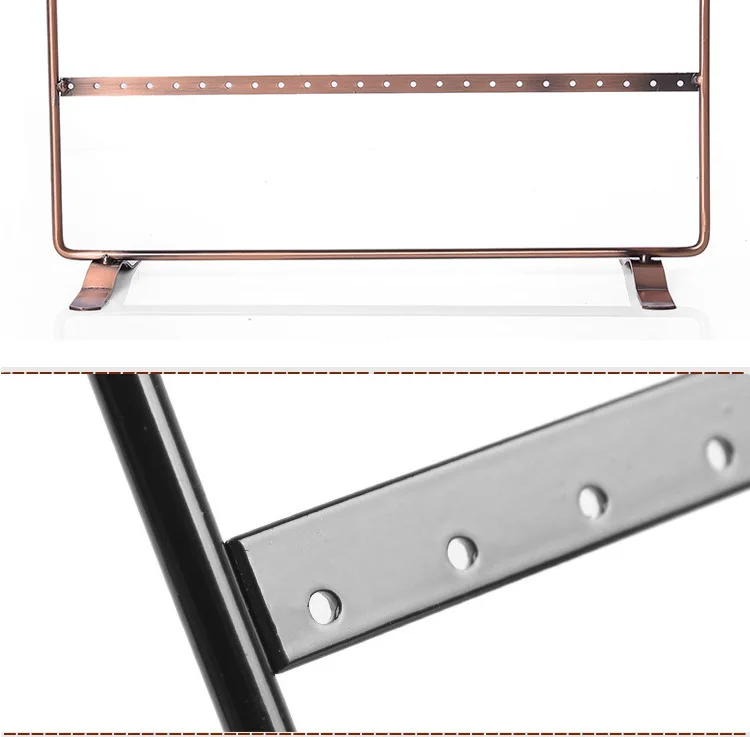 Metal Earring Organizer Household Wall Hanging Necklace Rack Ear Clip Jewelry Display Rack Ear Stud Bracelet Holder