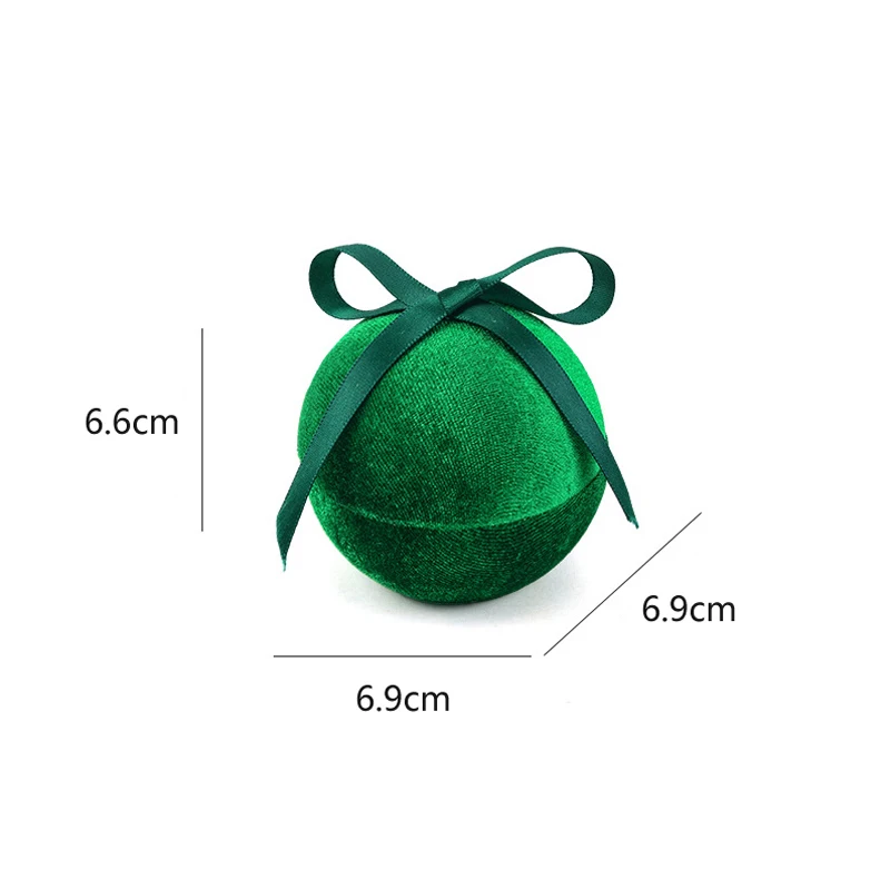 Latest Product Round Jewelry Box Creative Velvet Bow Ring Box Jewelry Boxes Jewelry Packaging for Ring Earring Pendant Organizer