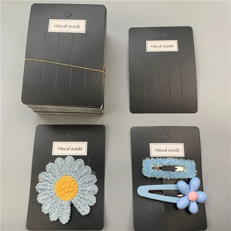 30-50pcs Multi-style Paper Card Hair Accessories Dispaly Card DIY Handmade Hair Clip Hairband Jewelry Packaging Price Tag Card