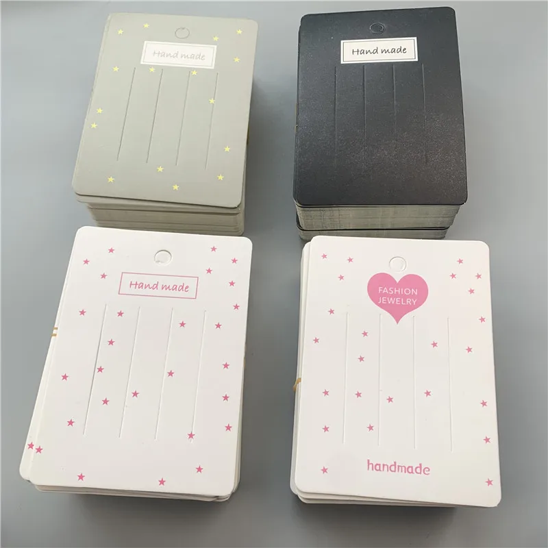 30-50pcs Multi-style Paper Card Hair Accessories Dispaly Card DIY Handmade Hair Clip Hairband Jewelry Packaging Price Tag Card
