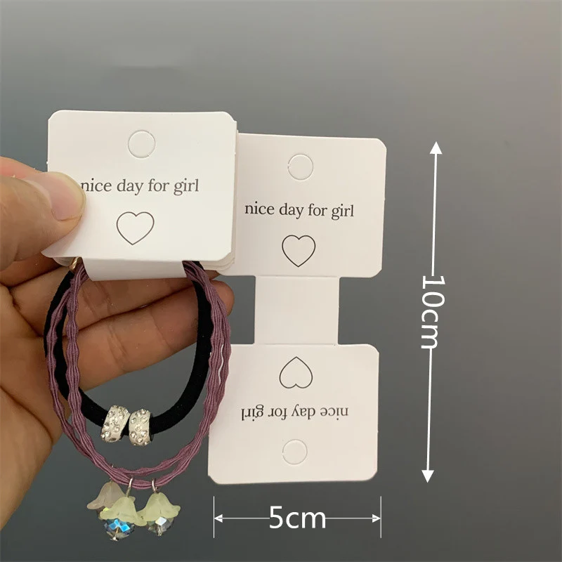 30-50pcs Multi-style Paper Card Hair Accessories Dispaly Card DIY Handmade Hair Clip Hairband Jewelry Packaging Price Tag Card