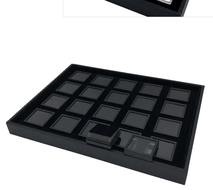 Wholesale Jewelry Gem Display Box Case Loose Diamond Storage Tool Coin Jar Show Tray Gem Pot Gemstone Organizer Holder Container