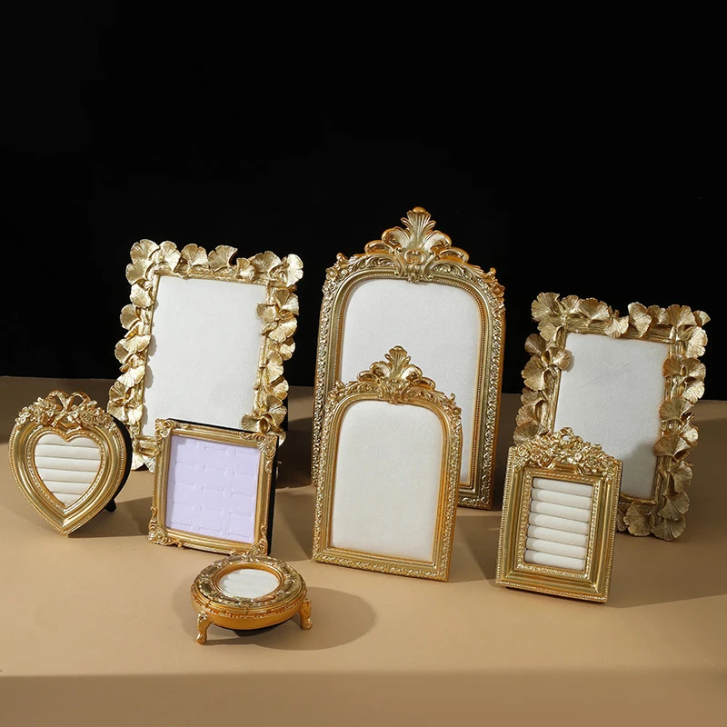 Resin Photo Frame Stud Display Stand Jewelry Storage Stand Ring Stud Necklace Pendant Display Stand