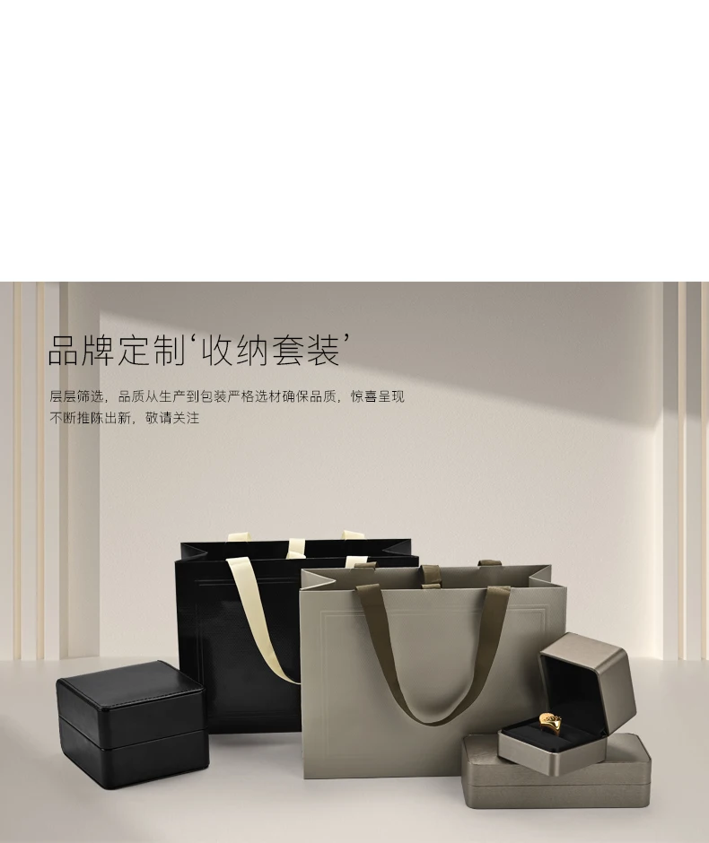 Oirlv 5pcs Luxury Jewelry Gift Bags Ribbon Handles for Packaging Necklaces/Rings to Jeweler Jewelry box packaging Jewelry bag