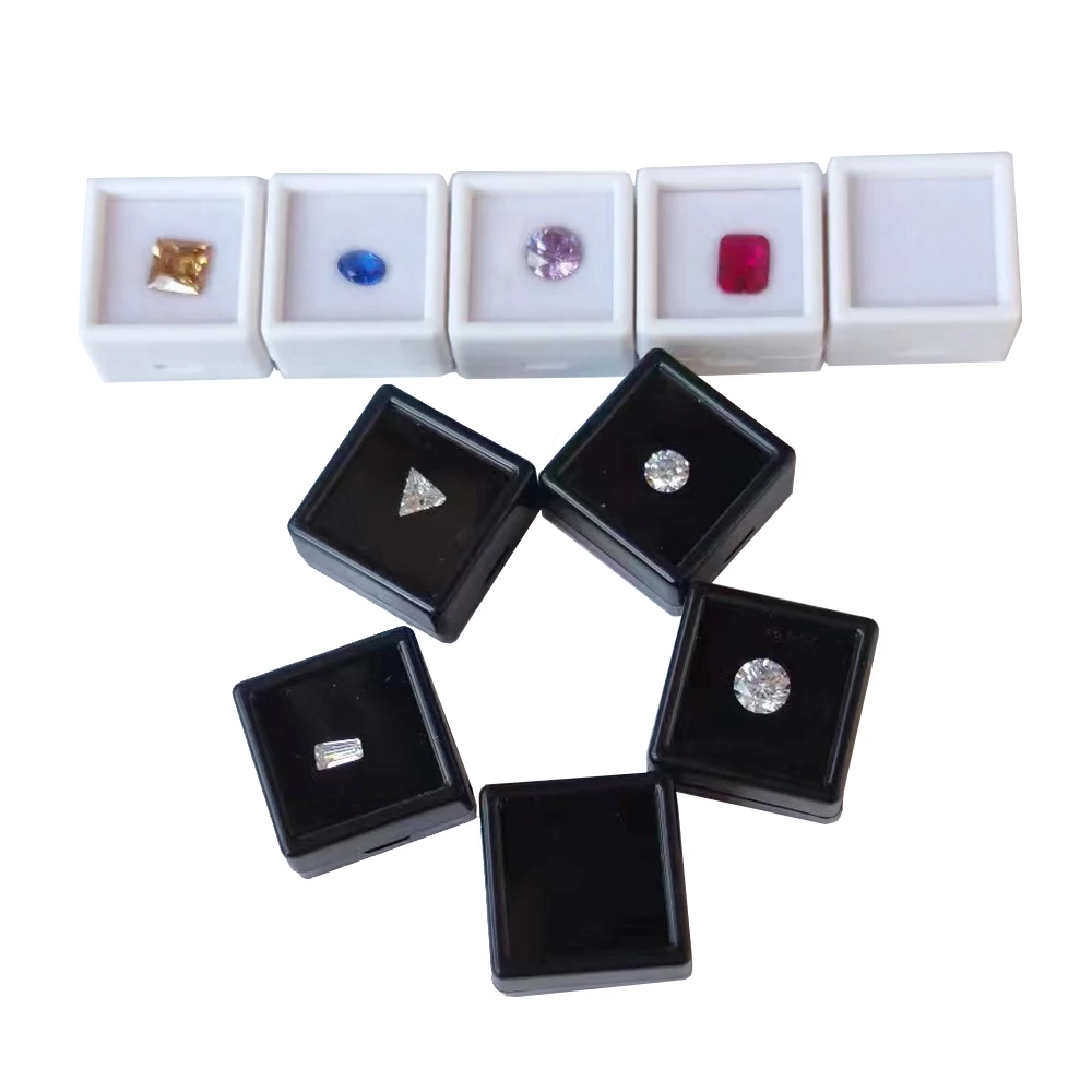 Transparent Bracele Stone Jewelry Organizer Box Badge Storage Cover Box DIY Card Case Home Accessory Container Beads Coin Box